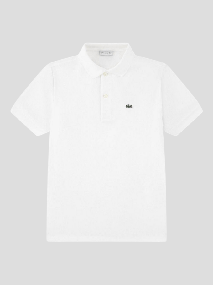 Polo Lacoste Kids Lcb Non Organic Petit Pique Blanc-Maat 116