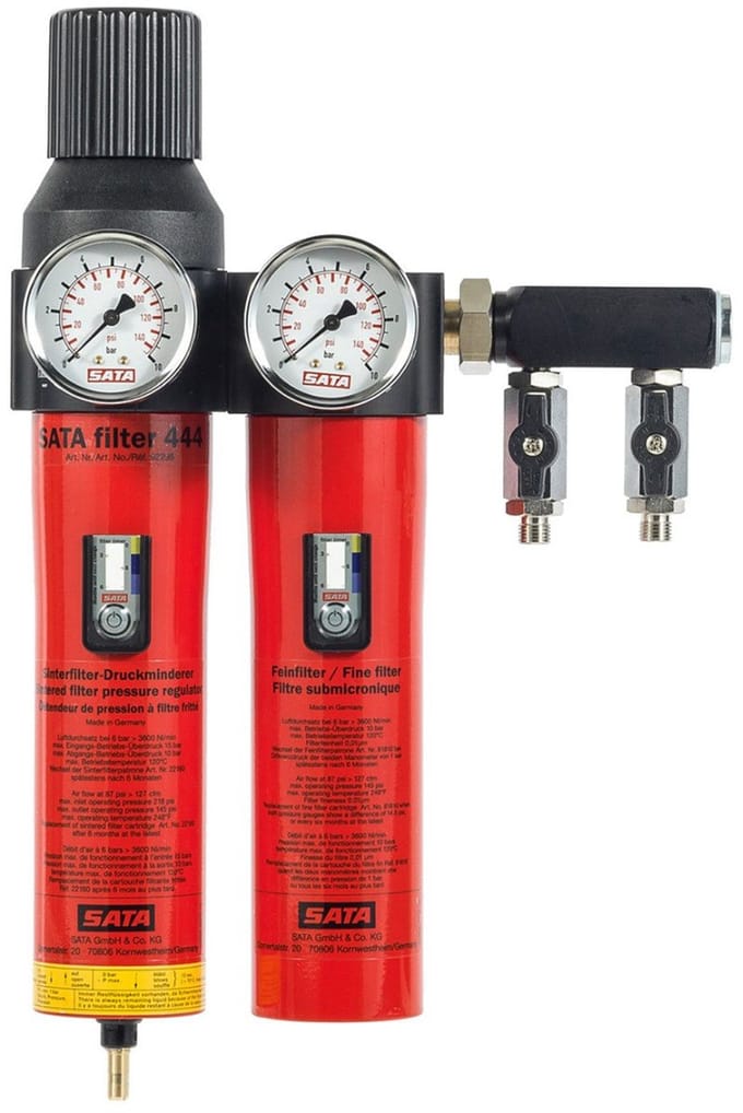 SATA 444 Olie- & Waterafscheider + drukregelaar & uitlaatmodule