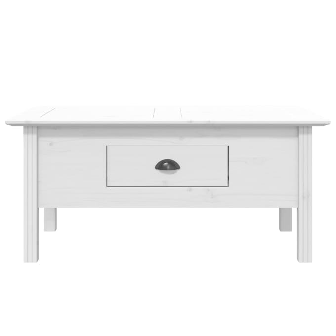 vidaXL - Salontafel - BODO - 100x55x46 - cm - massief - grenenhout - wit