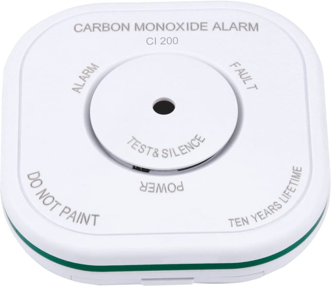 Olympia CI 200 Koolmonoxidemelder Koppelbaar werkt op batterijen Detectie van Koolmonoxide