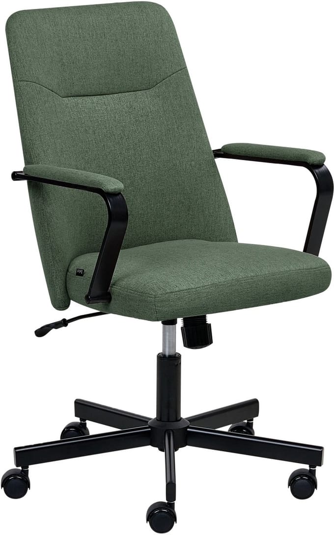 CAROGA - Bureaustoel - Donkergroen - Polyester