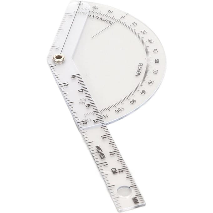 Rapporteur orthopédique transparent et précis, règle d'angle orthopédique à 120 degrés