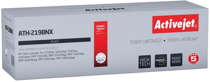 Activejet ATH-219BNX tonercartridge 1 stuk(s) Compatibel Zwart