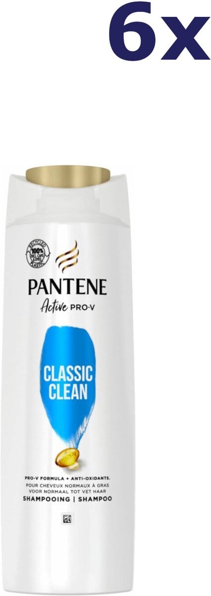 6x Pantene Shampoo Classic Clean 360 ml