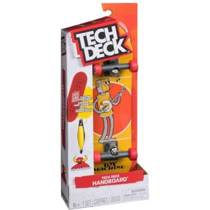 Tech Deck, Toy Machine Handboard, authentieke miniskateboards (alleen voor gebruik met de hand)