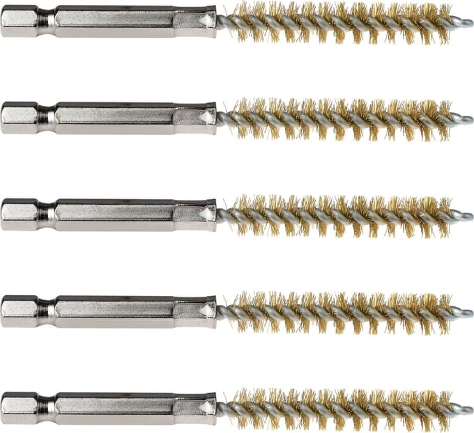 SW-Stahl 62330L-M9 messing borstels 9mm 5-delig