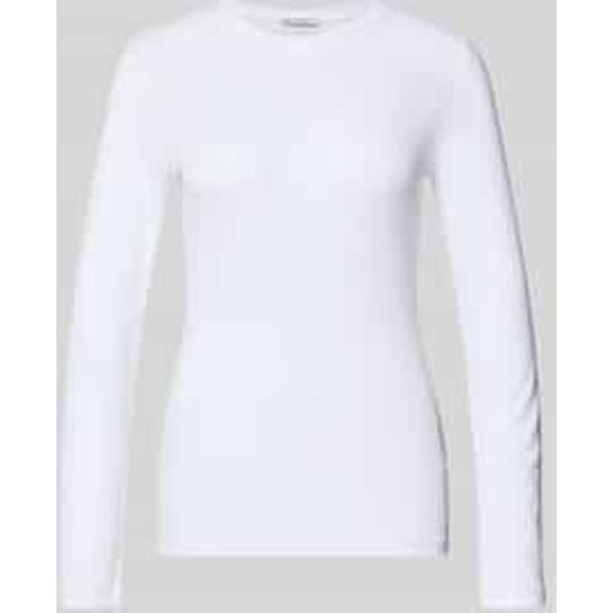 Slim fit shirt met lange mouwen van lyocellmix