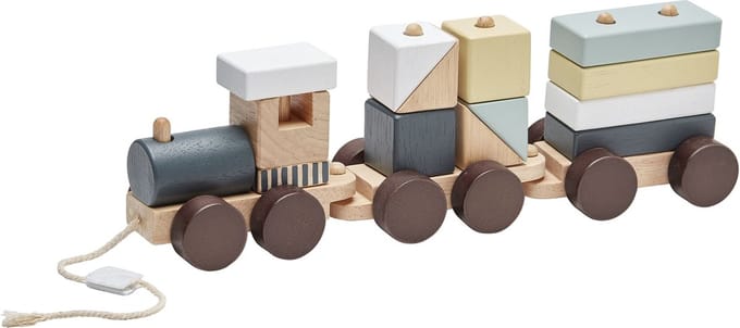Kids Concept - Trein met Blokken - Voertuigen