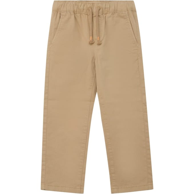 Baggy instapbroek casual pasvorm mid-rise wijde pijpen lichte twill geverfd kind s.Oliver