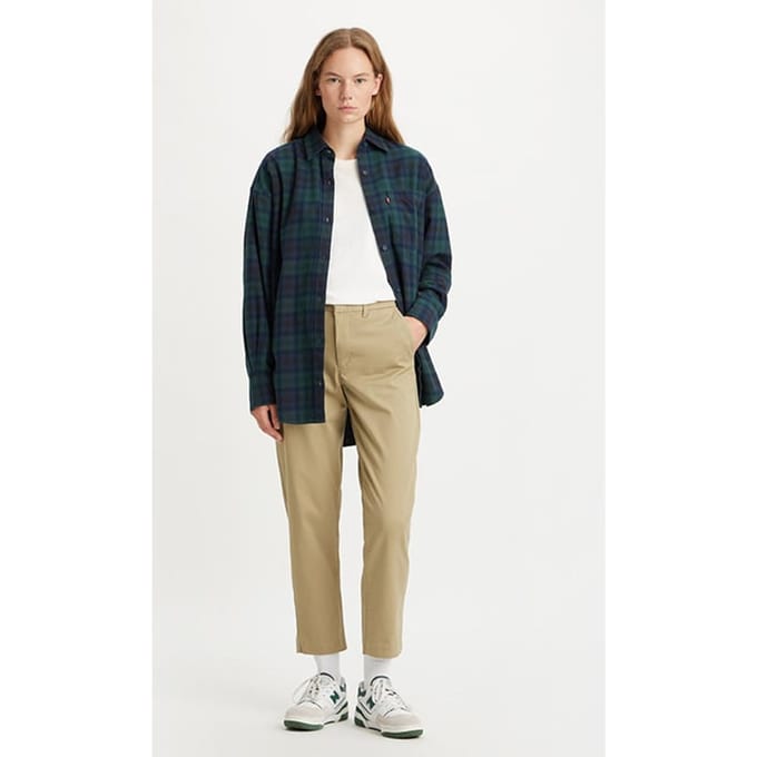 Levi's Essential Chino Khaki Taglia: W24L29 | Pantaloni chino Outlet | Donna | Marrone