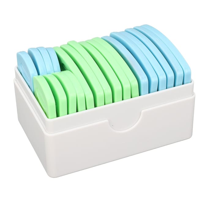 20 STUKS Brei Blokkeer Pinnen Roestvrij Staal Pin Blauw Groen Brei Blok Kam Set voor Trui Handwerk Wit Plastic beige
