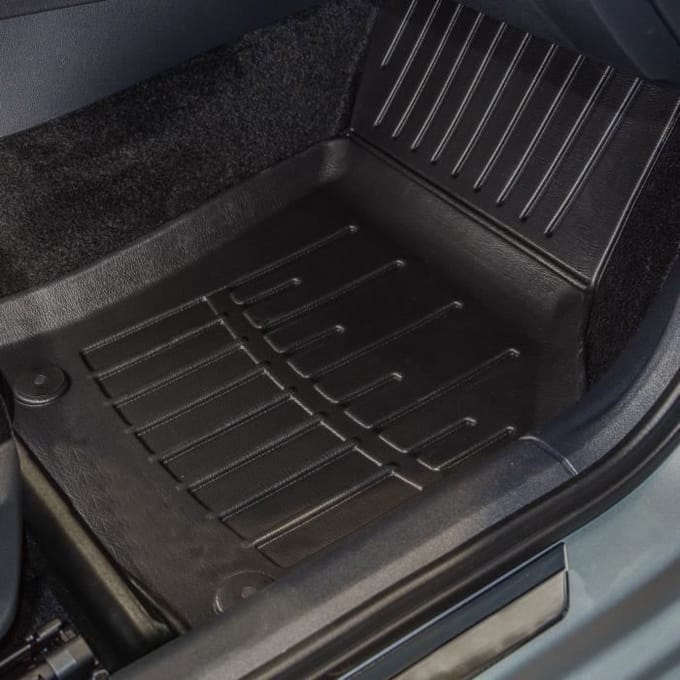 SCOUTT Tapis de sol Renault ZOE - Caoutchouc Premium - 3D - Résistant à l'eau noir