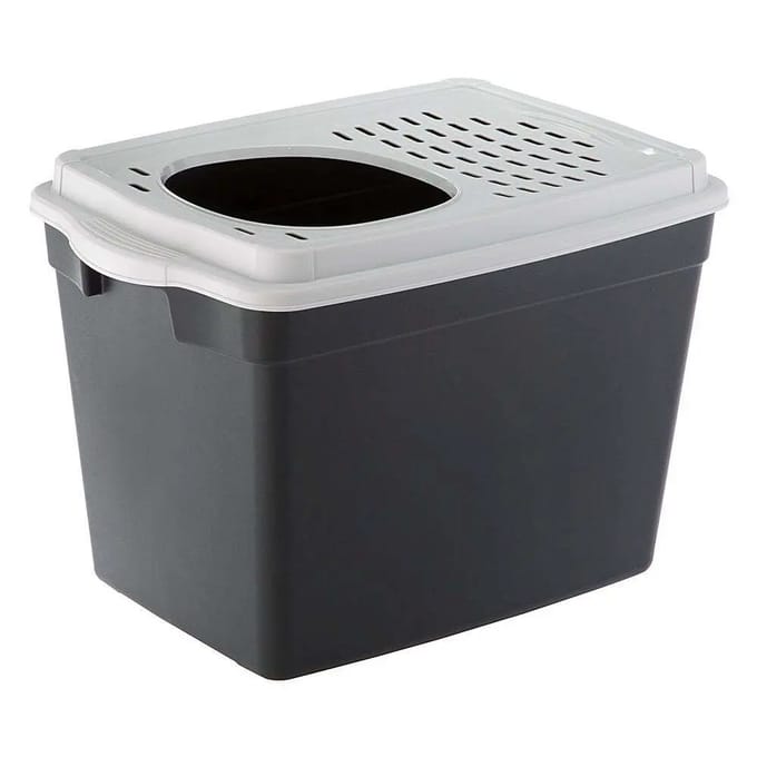 Ferplast - Litter Box Jumpy Black/White 38.8x57.5x39CM