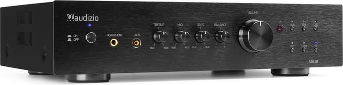 Stereo versterker - Audizio AD220B - hifi versterker met Bluetooth - Subwoofer aansluiting - Zwart