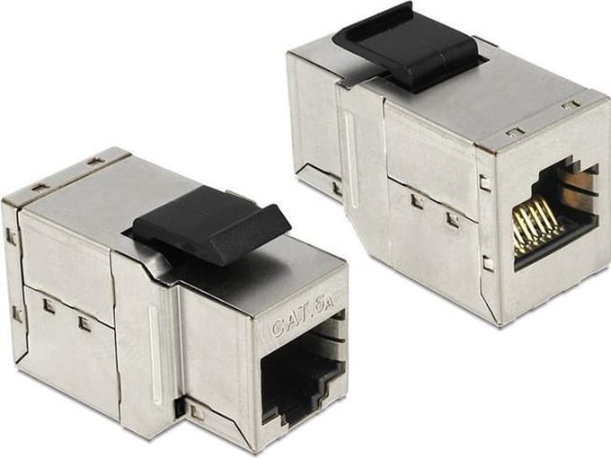 DeLOCK Keystone Module RJ45 jack > RJ45 jack Cat.6A
