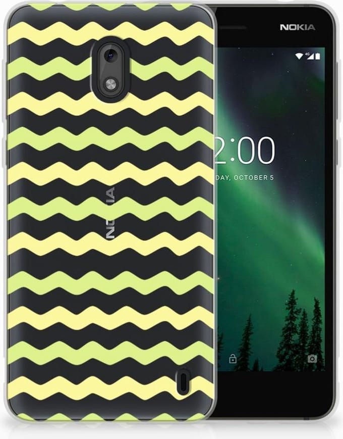 Nokia 2 TPU bumper Waves Yellow