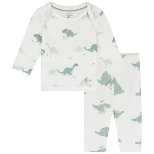 Prénatal baby pyjama dino Ivory White 68 heren