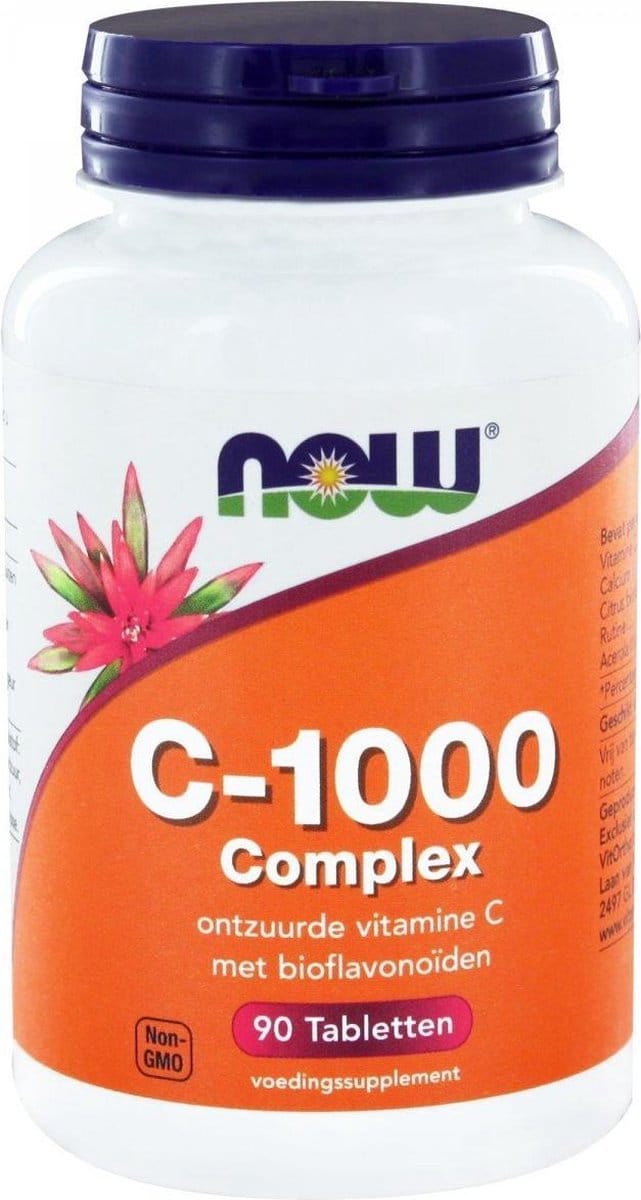Now Foods - Vitamine C-1000 Complex (Buffered) - Met 250 mg Bioflavonoïden - 90 Tabletten