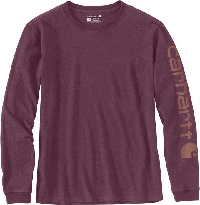 Carhartt Dames Longsleeve Workwear Logo L/S T-shirt Blackberry Heather