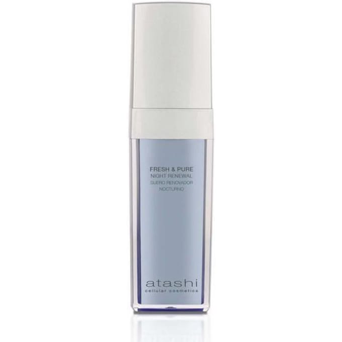 Sérum régénérant de nuit - Atashi - Fleur de lilas - Niacinamide - Peau mixte à grasse - 30ml