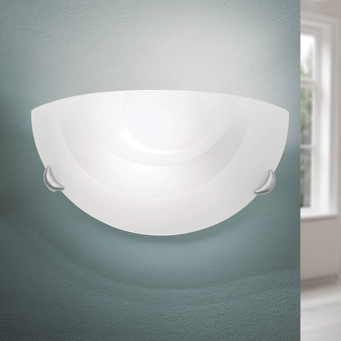 ORION Wandlamp Ada van opaalglas, halfrond