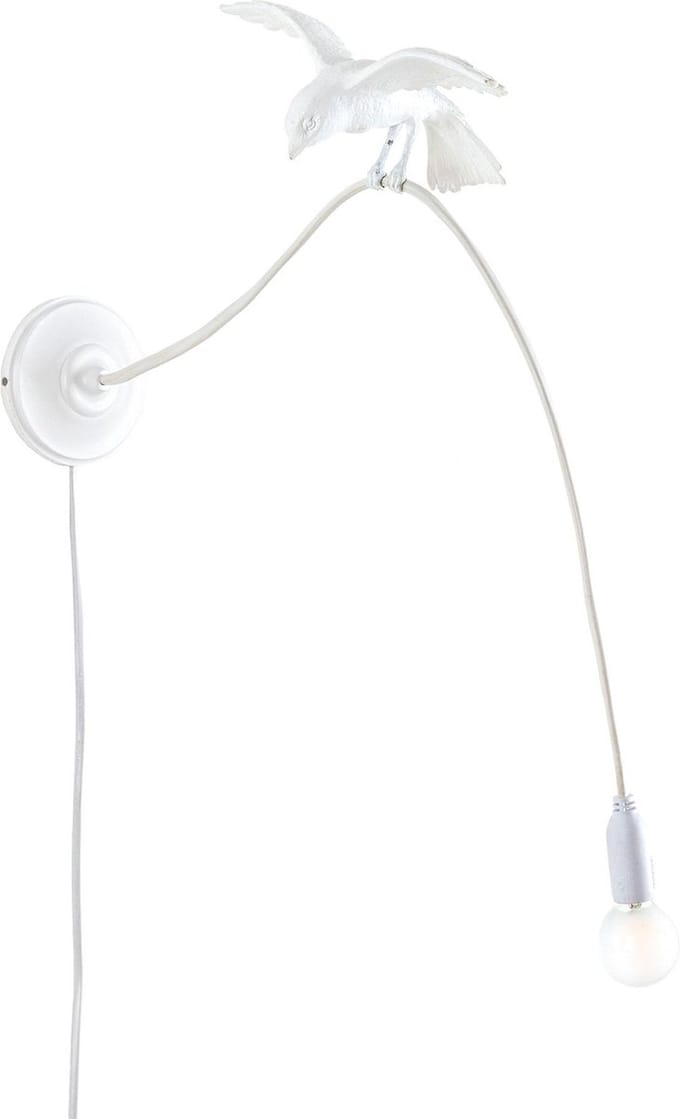 Seletti Sparrow Cruising Wandlamp Verstelbaar Wit