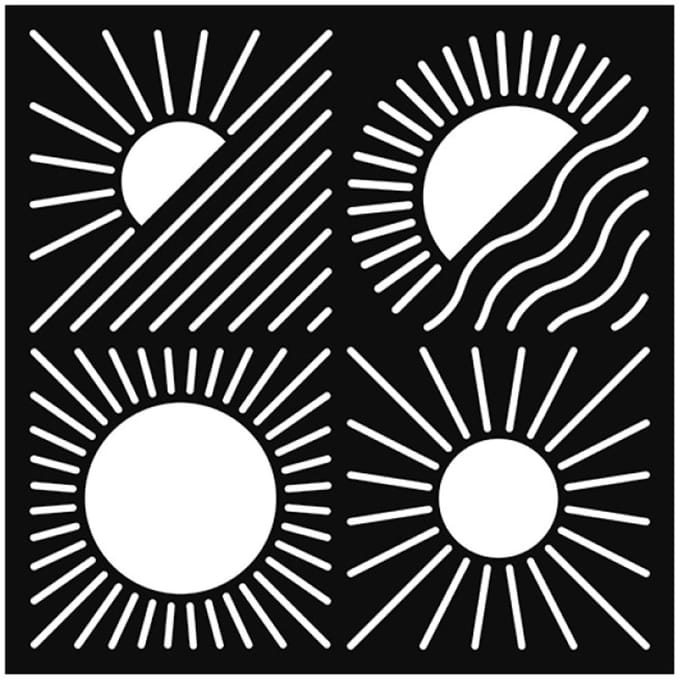 Zon sjablon 30x30 cm - Artemio