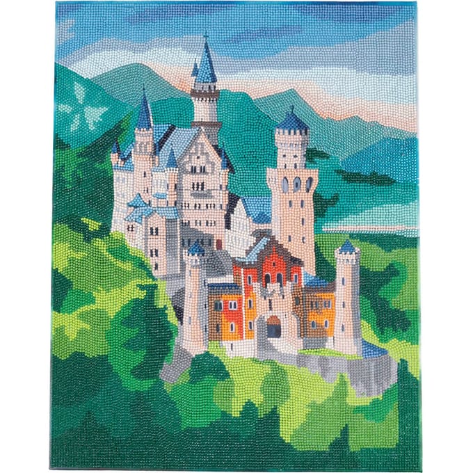 Diamond Painting "Crystal Art Kit", 40 x 50 cm - Neuschwanstein Castle