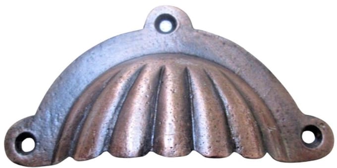 Fluted With Lugs Cup Pull Handle Antique Copper