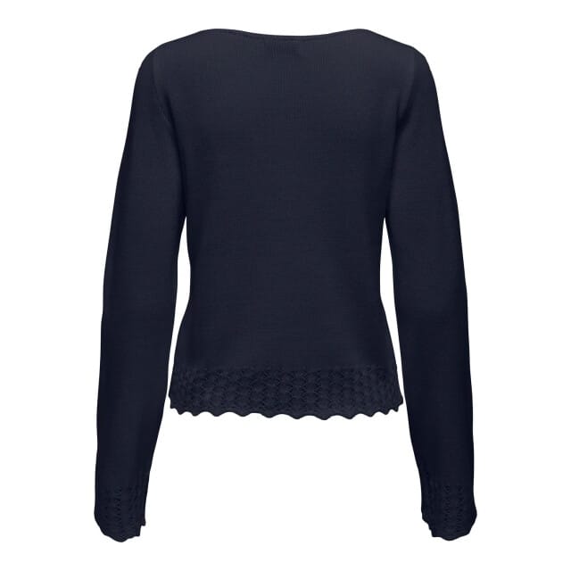 Jacqueline de Yong Grace l/s boatneck struc pullover knt