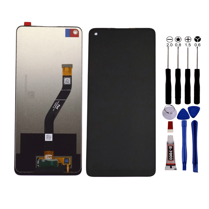 Scherm voor Samsung A21 SM-A215 LCD zwart + Gereedschap + lijm