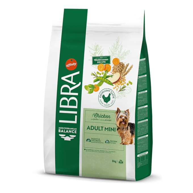 Dubbelpak: 2x8kg Libra Dog Mini Droog hondenvoer met kip