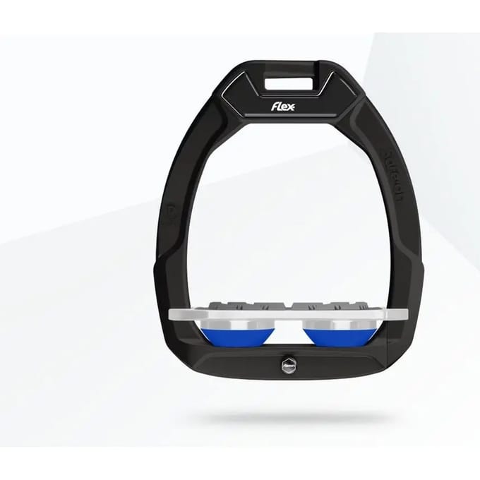 Veiligheidssportbeugels Plat Grip Zwart/Graal/Blauw Flex-On Safe-On