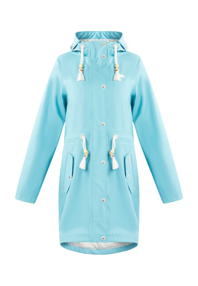 Schmuddelwedda Mackintosh bridgeport Dames DONKER AQUA-280