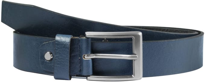 Leonardo Verrelli Leonardo Verrelli herenriem 90 cm - 140 cm (tailleomvang) in blauw van 100% echt leer, inkortbaar
