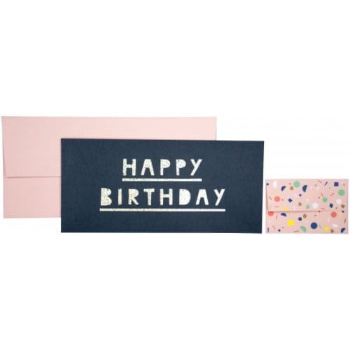Stewo cadeau envelop happy birthday, formaat 23 x 11 cm.