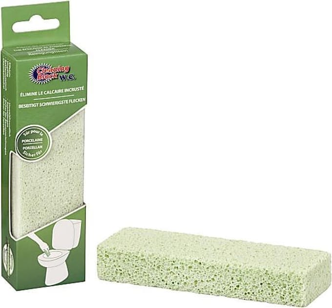 Toiletborstel Cleaning Block Groen (12,5 x 2 x 2 cm)