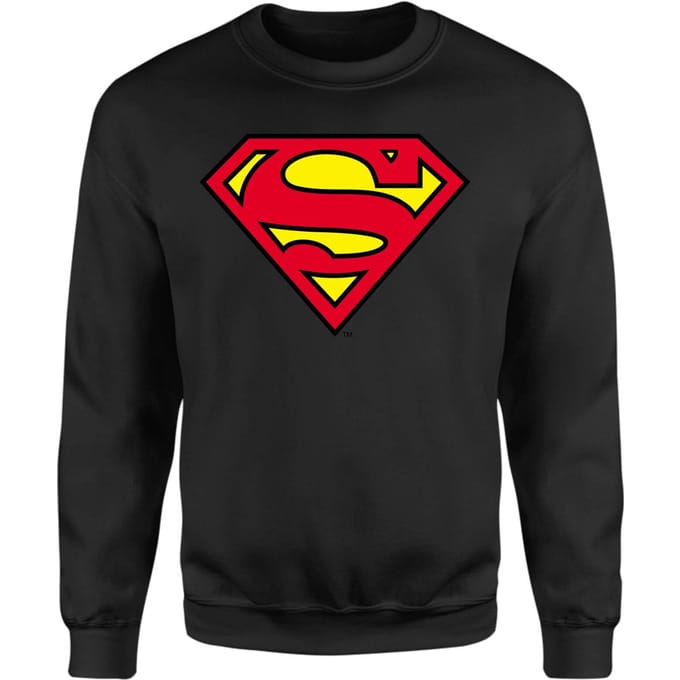 Official Superman Shield Sweatshirt - Black - S