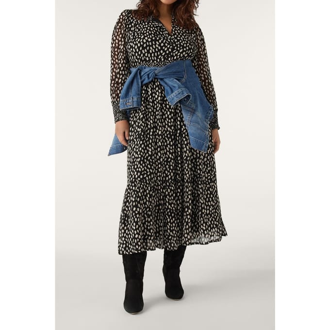 BA&SH Robe Bianca Noir Größe: XS | Maxikleider Outlet | Damen