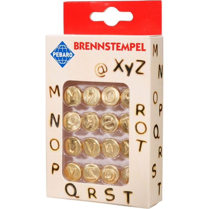 Pebaro Pebaro Brandstempels Alfabet 12 stuks