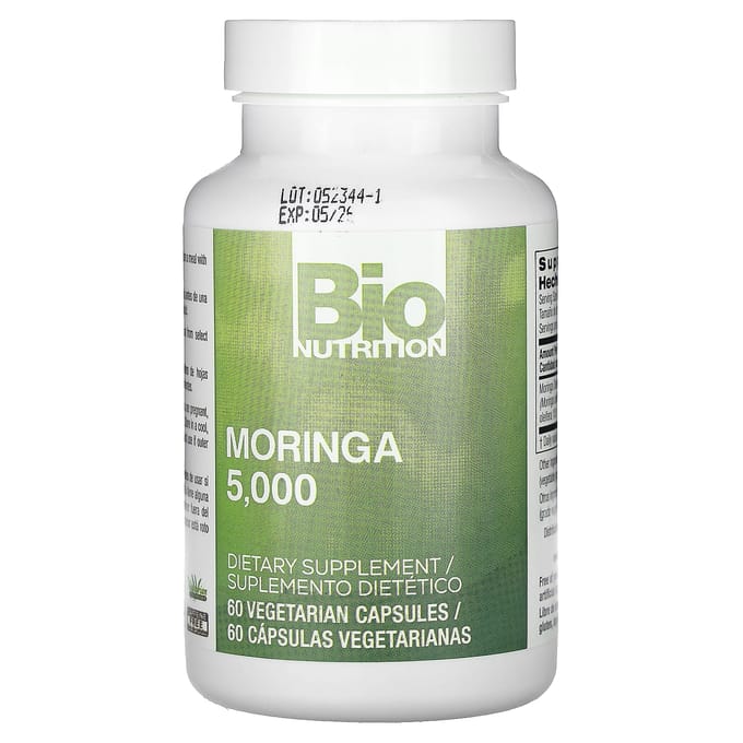 Moringa, 5000 mg, 60 capsules végétales