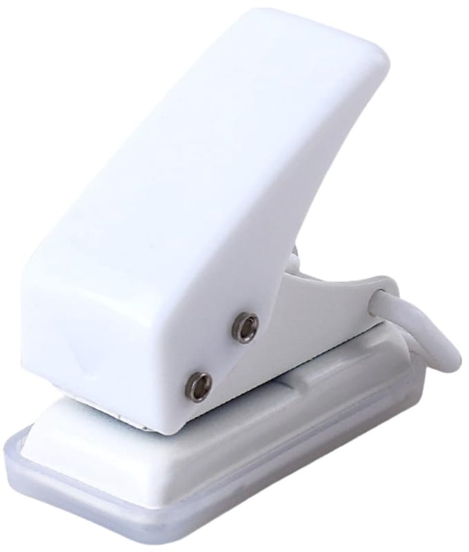 Mini-perforator - Wit - Perforator met 1 Gat - Ergonomisch Ontwerp voor Thuis en Kantoor