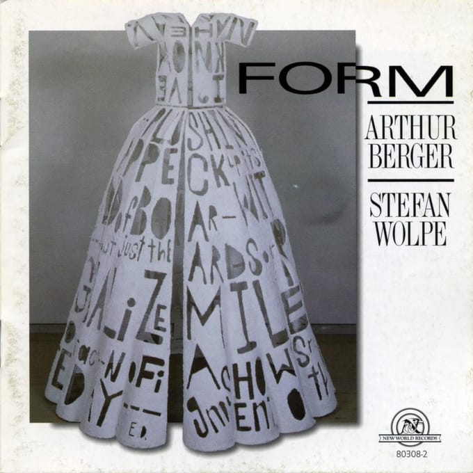 Robert Miller & Russell Sherman - Form (Stefan Wolpe & Arthur Berger) (CD)