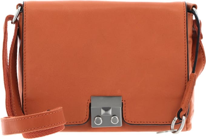 FREDsBRUDER Leren Schoudertas Treasure Crossbag Burned Orange Oranje