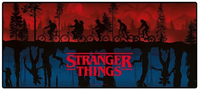 Stranger Things Stranger Things Unisex Muismat - zwart/rood/blauw - Standard