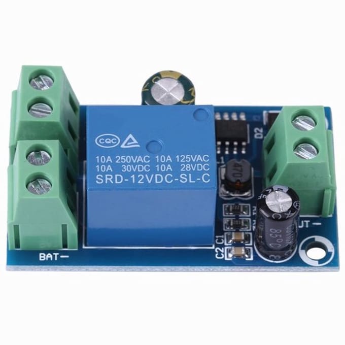 Allecto - Automatische Noodschakelmodule - Batterij Opladen - 10A