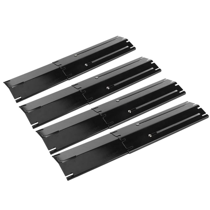 4 Sets Verstelbare Grill Hitteplaat Beschermer Hitte Tent Vervangingsonderdelen Geschikt voor Brinkman BBQ Gasgrill black