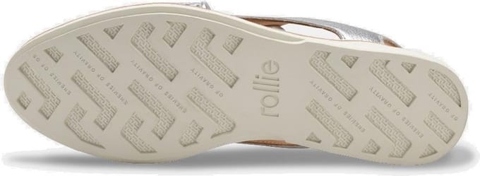Rollie | Dames | Veterschoen | Slingback Punch Silver | Maat 37