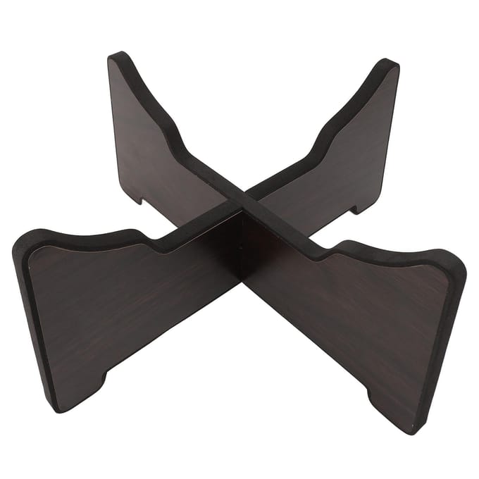 Tong Drum Beugel Palissander en Spons Afneembaar Draagbaar Handpan Drum Display Houder black