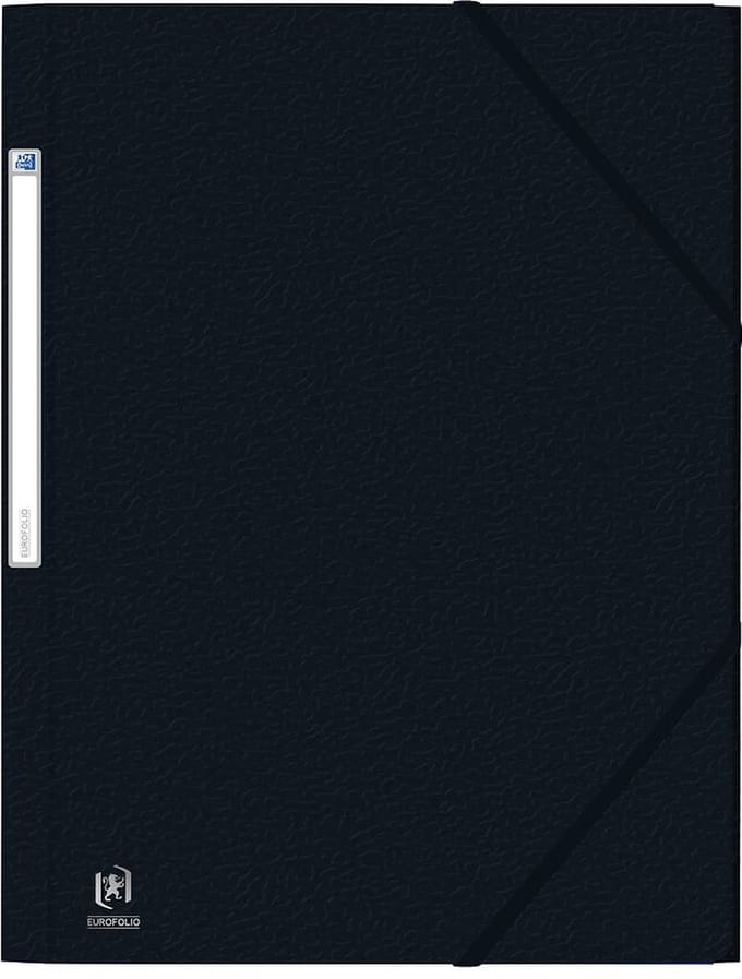Elba Oxford Eurofolio elastomap, voor ft A4, zwart